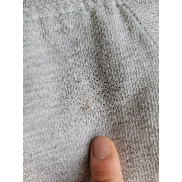 Renegade Mens L Hoodie Colorado Embroidered Trees Colorblock Blue Grey Pocket - Picture 12 of 16